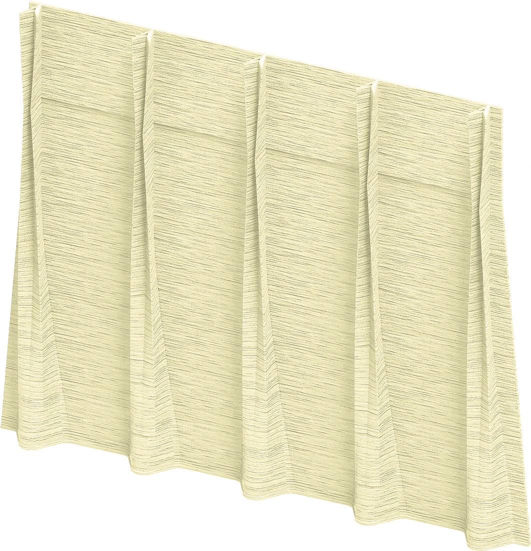 Beispiel einer Rafffung der Vorhänge mit Flex Druk