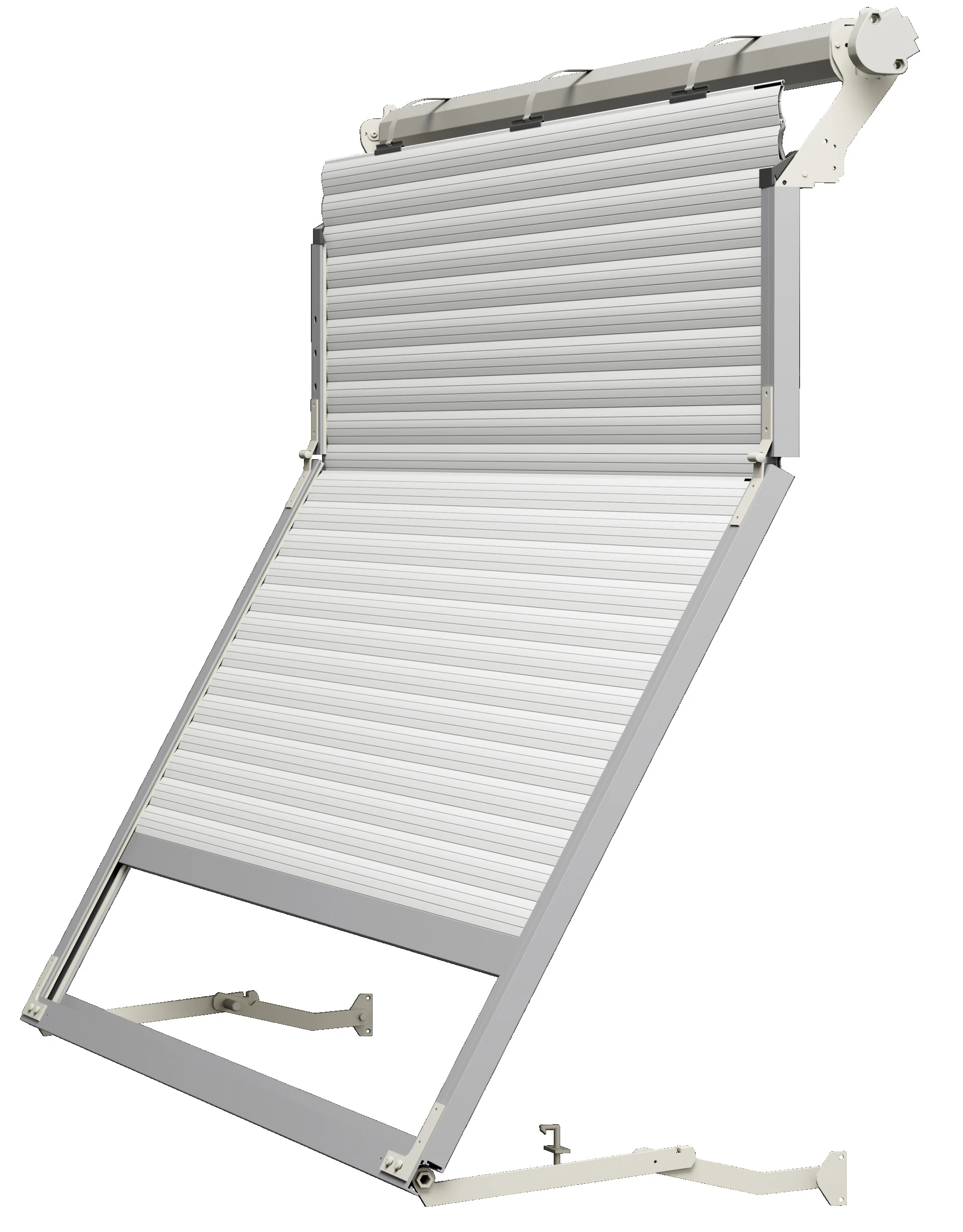 Elektrische Garagentor mit Öffnungsmechanismus