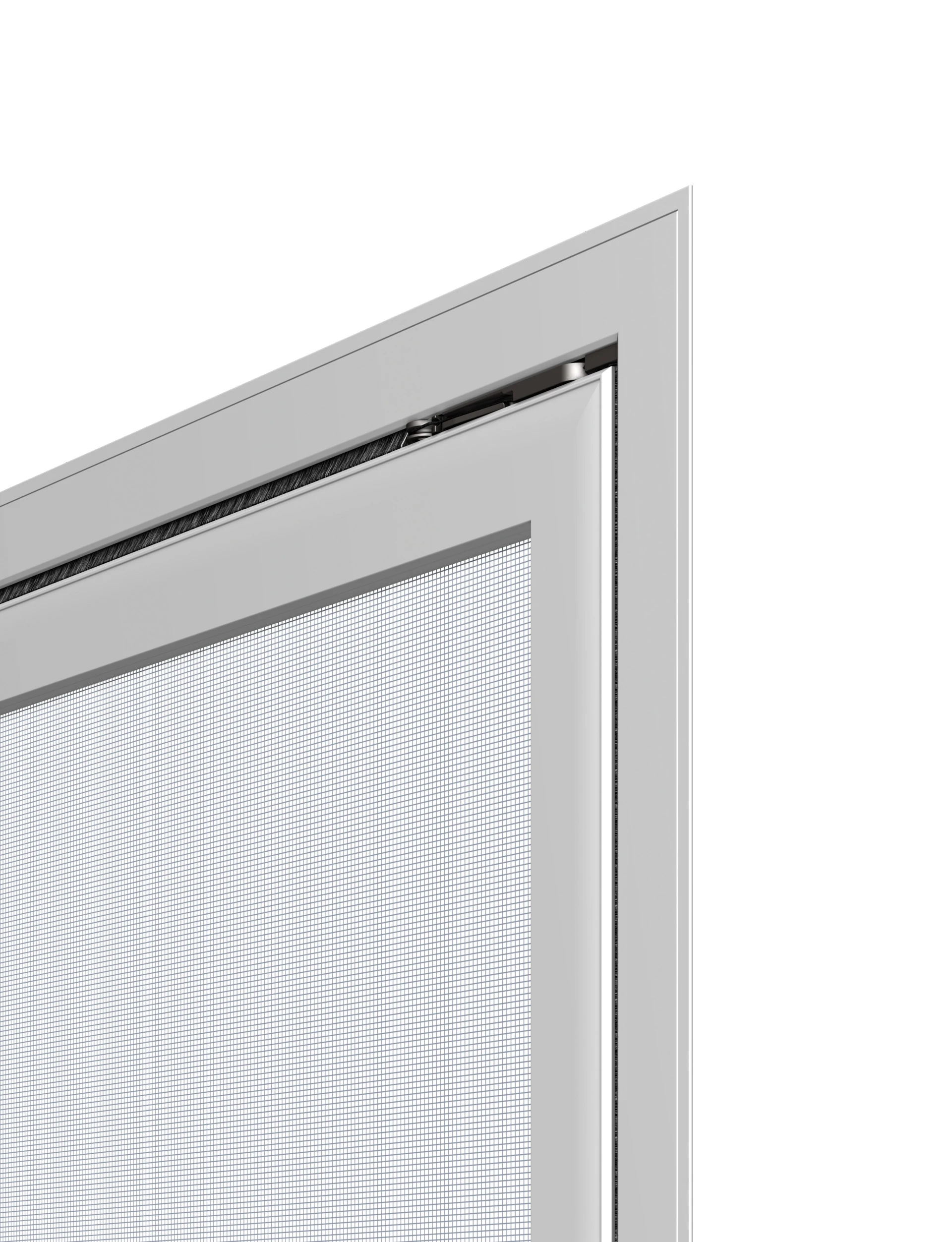 Nahaufnahme eines modernen Insektenschutzgitters für Fenster